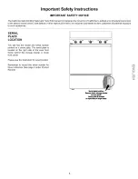 Предварительный просмотр 5 страницы Galaxy 790.60031 Use & Care Manual