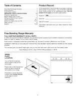 Preview for 2 page of Galaxy 790.6004 Series Use & Care Manual