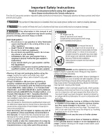 Preview for 3 page of Galaxy 790.6071 Series Use & Care Manual