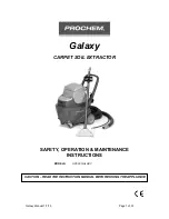 Preview for 1 page of Galaxy AX500 Safety, Operation & Maintenance Instructions