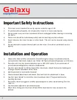 Preview for 2 page of Galaxy CSM800 User Manual