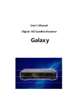 Galaxy Digital HD Satellite Receiver User Manual предпросмотр