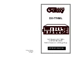 Preview for 1 page of Galaxy DX-77HML Owner'S Manual