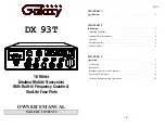 Preview for 1 page of Galaxy DX 93T Owner'S Manual