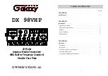 Preview for 1 page of Galaxy DX 98VHP Owner'S Manual