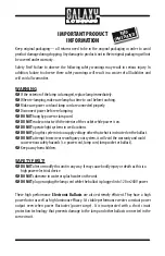 Preview for 2 page of Galaxy Electronic Ballast Installation & Operating Instructions