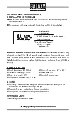 Preview for 3 page of Galaxy Electronic Ballast Installation & Operating Instructions