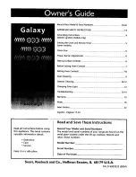 Предварительный просмотр 1 страницы Galaxy Galaxy Top mount Owner'S Manual