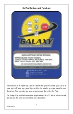 Preview for 2 page of Galaxy Gel Pad Programming Manual