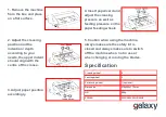 Предварительный просмотр 2 страницы Galaxy PAC 400 Instruction Manual