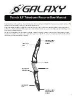 Galaxy Tourch ILF Takedown Recurve Bow Manual предпросмотр