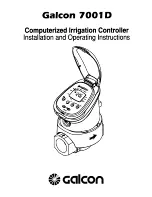 Galcon 7001D Installation And Operating Instructions Manual preview