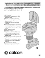 Galcon Dc-1 Installation And Operation Instructions Manual preview