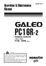 Galeo PC16R-2 Operation & Maintenance Manual preview