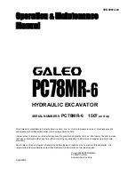 Galeo PC78MR-6 Operation & Maintenance Manual preview