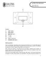 Предварительный просмотр 3 страницы Galeria Selection 4017805510593 Operation Manual