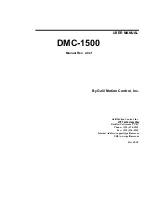 Preview for 1 page of Galil DMC-1510 User Manual