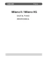 Galileo Milano II Owner'S Manual preview