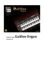 Preview for 1 page of Galileo Organ Manual