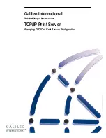 Galileo TCP/IP Print Server Configuration Manual preview