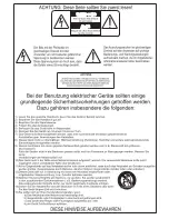 Preview for 36 page of Galileo VP110 Owner'S Manual