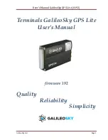 Preview for 1 page of GalileoSky gps light User Manual