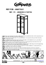 Предварительный просмотр 1 страницы Galipette ANATOLE P3B 173 Assembly Instructions Manual