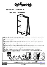 Предварительный просмотр 1 страницы Galipette ANATOLE P3B 800 Assembly Instructions Manual