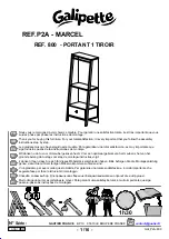 Предварительный просмотр 1 страницы Galipette Marcel P2A 800 Assembly Instructions Manual