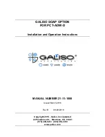 Preview for 1 page of Galiso 21-11-1008 Assembly, Installation And Operation Instructions