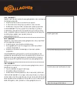 Предварительный просмотр 149 страницы Gallagher 389318 Instructions Manual