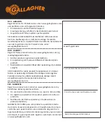 Предварительный просмотр 151 страницы Gallagher 389318 Instructions Manual