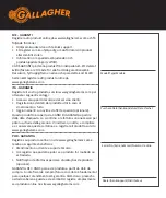 Предварительный просмотр 153 страницы Gallagher 389318 Instructions Manual