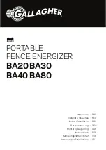 Gallagher BA20 Instructions Manual предпросмотр