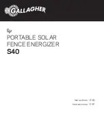 Gallagher G34510 Instructions Manual предпросмотр