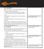 Предварительный просмотр 23 страницы Gallagher G34510 Instructions Manual