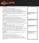 Предварительный просмотр 81 страницы Gallagher G345404 Instructions Manual