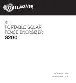 Предварительный просмотр 1 страницы Gallagher G36010 Instructions Manual