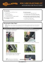 Preview for 1 page of Gallagher G49521 Mounting Instructions