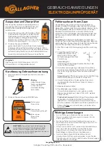 Preview for 6 page of Gallagher G50405 User Instructions