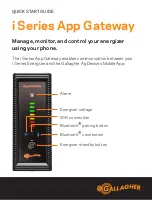 Предварительный просмотр 1 страницы Gallagher i Series App Gateway Quick Start Manual