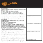 Preview for 45 page of Gallagher M10 Instructions Manual