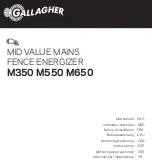 Gallagher M350 Instructions Manual preview
