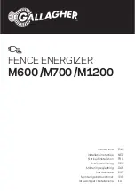 Gallagher M700 Instructions Manual preview