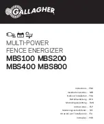 Gallagher MBS200 Instructions Manual предпросмотр