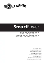 Предварительный просмотр 1 страницы Gallagher SmartPower BX1500 Instructions Manual