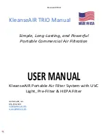 GallatinAIR KleanseAIR TRIO User Manual preview