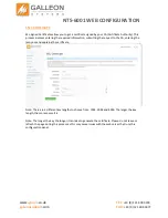 Предварительный просмотр 17 страницы Galleon NTS-6001 Configuration Manual