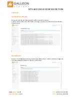 Предварительный просмотр 18 страницы Galleon NTS-6001 Configuration Manual