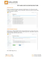 Предварительный просмотр 19 страницы Galleon NTS-6001 Configuration Manual